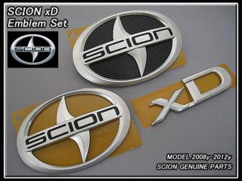 【SCION xD】iStサイオンUSエンブレムUSA前後3点北米.08-13ｙ