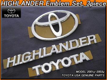 【Highlander】ハイランダーUSエンブレム前後3点　01-03ｙ