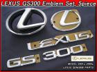 【LEXUS GS300】レクサスGSエンブレムUS前後5点　01-05ｙ