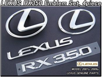 ハリアーU30/LEXUS/レクサスRX350純正USエンブレムUSA前後4点MCU