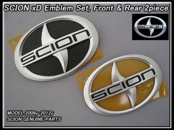 【SCION xD】iSt北米サイオンUSエンブレムSet前後2点　08-13ｙ